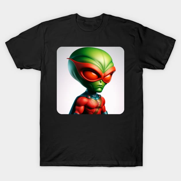 Martian Alien Caricature #12 T-Shirt by The Black Panther